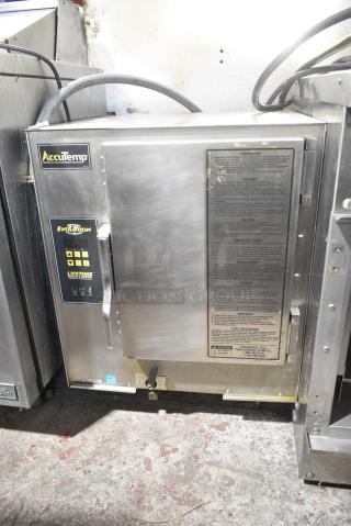 2019 AccuTemp E62081E06000250 Stainless Steel Commercial Electric Powered Single Deck Steam Cabinet. 208 Volts, 1 Phase.
