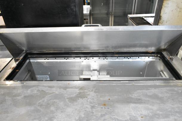 2018 True TSSU-48-12-HC Stainless Steel Commercial Sandwich Salad Prep Table Bain Marie Mega Top on Commercial Casters. 115 Volts, 1 Phase. Tested and Working! - Image 5 of 8