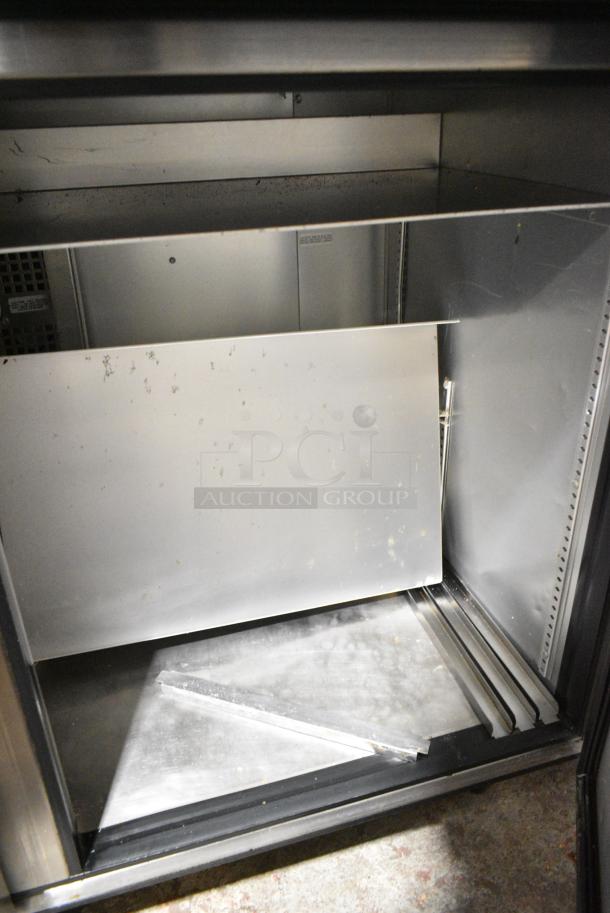 2018 True TSSU-48-12-HC Stainless Steel Commercial Sandwich Salad Prep Table Bain Marie Mega Top on Commercial Casters. 115 Volts, 1 Phase. Tested and Working! - Image 7 of 8