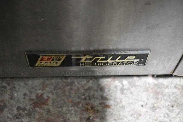 True TWT-36 Stainless Steel Commercial 2 Door Work Top Cooler on Commercial Casters. 115 Volts, 1 Phase. Tested and Working! - Image 3 of 7