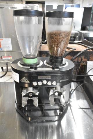 Mahlkonig K30 TWIN Metal Commercial Countertop Double Hopper Espresso Bean Grinder. 115 Volts, 1 Phase. Tested and Working!