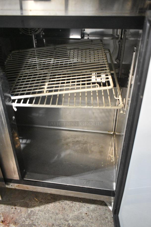 Turbo Air MUR-36L-N6 Stainless Steel Commercial 2 Door Work Top Cooler on Commercial Casters. 115 Volts, 1 Phase. Tested and Working! - Image 5 of 6