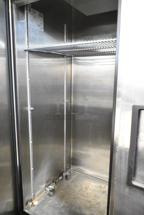 2017 True TS-49-HC Stainless Steel Commercial 2 Door Reach In Cooler w/ Poly Coated Rack on Commercial Casters. 115 Volts, 1 Phase. Tested and Working! - Image 5 of 7