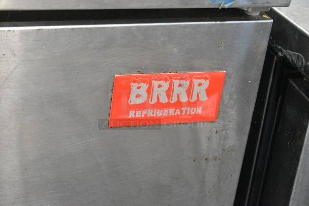 BRRR Refrigeration BRUC27 Stainless Steel Commercial Single Door Undercounter Cooler on Commercial Casters. 115 Volts, 1 Phase. Tested and Powers On But Does Not Get Cold - Image 2 of 5
