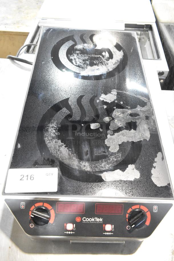 2019 CookTek MC3502F Stainless Steel Countertop 2 Burner Induction Range. 200-240 Volts, 1 Phase. - Image 4 of 6