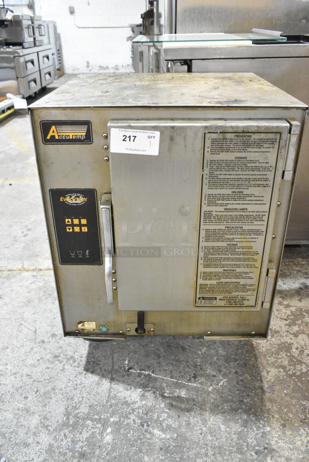 2016 AccuTemp E62081E06000250 Stainless Steel Commercial Electric Powered Single Deck Steam Cabinet. 208 Volts, 1 Phase. - Image 1 of 5