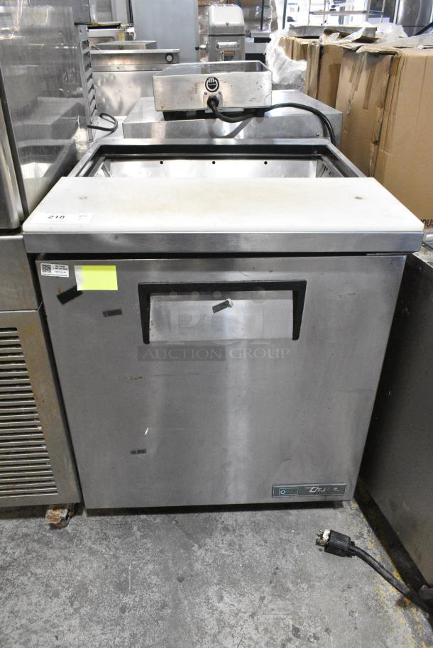 2017 True TSSU-27-08-HC Stainless Steel Commercial Prep Table on Commercial Casters. 115 Volts, 1 Phase. Tested and Working! - Image 1 of 7