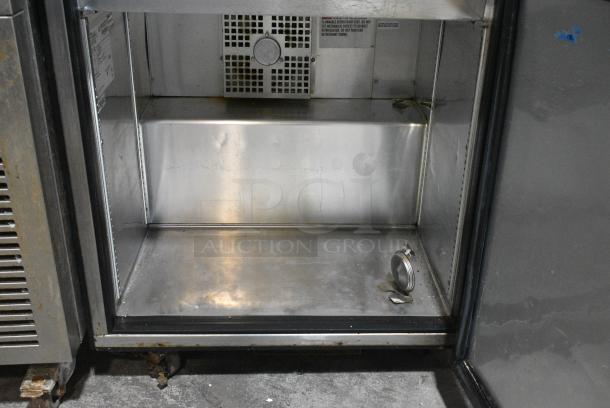 2017 True TSSU-27-08-HC Stainless Steel Commercial Prep Table on Commercial Casters. 115 Volts, 1 Phase. Tested and Working! - Image 6 of 7