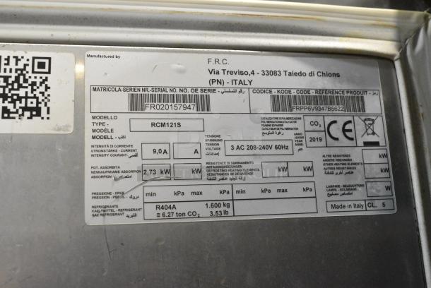 Piper Products RCM121S Stainless Steel Commercial Blast Chiller. 208-240 Volts, 3 Phase. - Image 6 of 6