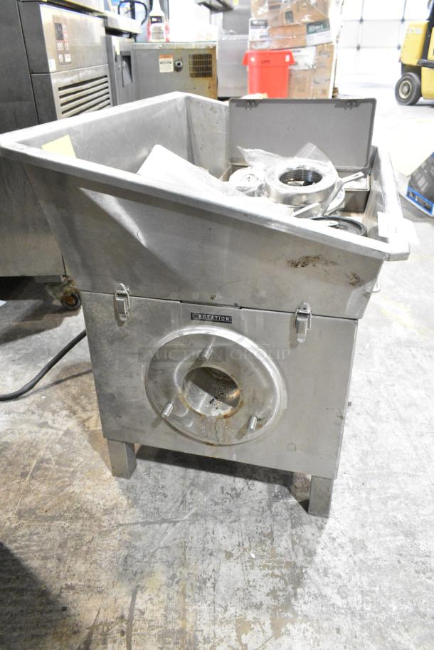 Daniels DG332 Stainless Steel Commercial Meat Grinder. 208 Volts, 3 Phase. - Image 7 of 8