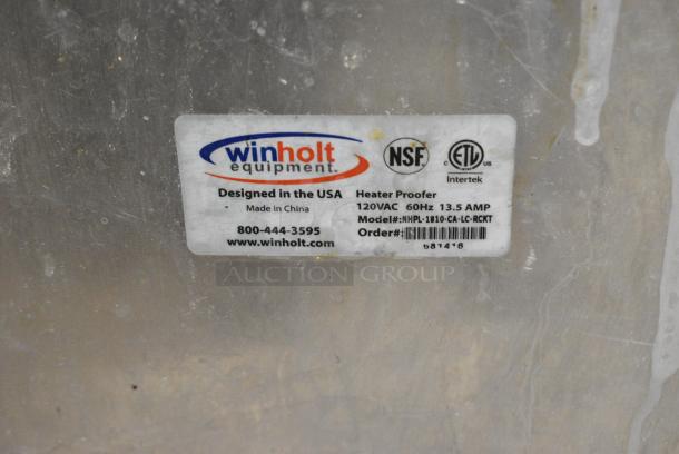 Winholt NHPL-1810-CA-LC-RCKT Metal Commercial Heated Holding Cabinet on Commercial Casters. 120 Volts, 1 Phase. Tested and Powers On But Does Not Get Warm - Image 6 of 6
