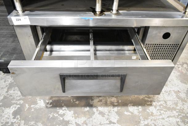 True TRCB-48 Stainless Steel Commercial 2 Drawer Chef Base on Commercial Casters. 120 Volts, 1 Phase. Tested and Working! - Image 4 of 6