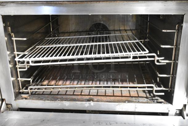 Hestan Stainless Steel Commercial Natural Gas Powered Flat top Griddle w/ 3 Burner Range, Pasta Cooker and Convection Oven on Commercial Casters. - Image 10 of 13