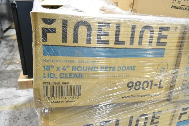 20 BRAND NEW! Boxes Including Fineline 18"x4" Round Pete Dome Lids, American Metalcraft FSR14 Faux Slate Round Peels, 309011 Tray Cover, Pacific 43024 Foam BW. 20 Times Your Bid! - Image 5 of 9
