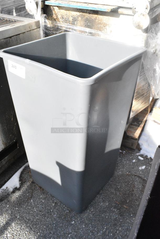 Poly Gray Trash Can - Image 3 of 3