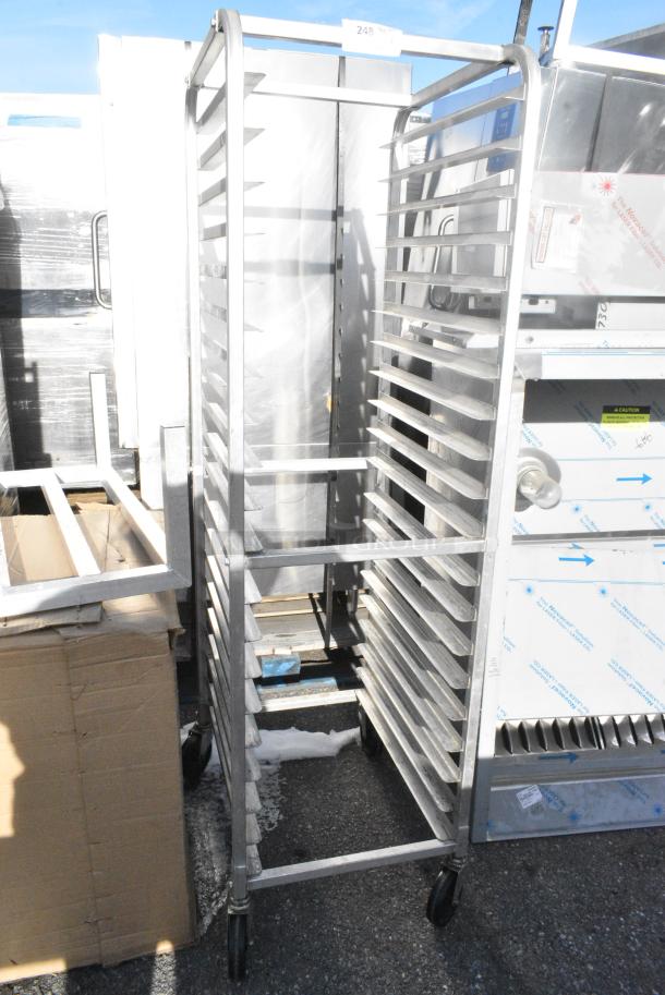 Winco Metal Commercial Pan Transport Rack on Commercial Casters. - Image 1 of 5