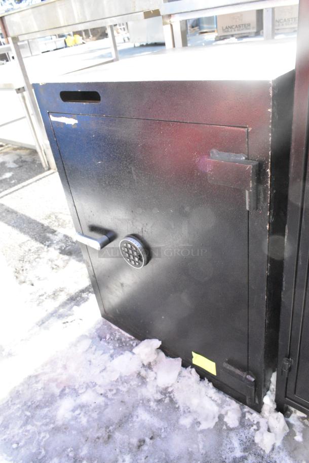 Black Metal Single Compartment Safe. Does Not Come w/ Combination. - Image 2 of 3