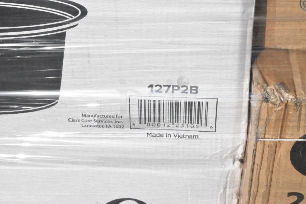 26 BRAND NEW! Boxes Including 347SPBD10WHG Visions 10" Square White Plastic Plate with Gold Bands - 120/Case, 303BWCOPB7 Acopa 7 oz. Bright White Oval Porcelain Coupe Bowl - 36/Case, 127P2B Choice Black Plastic Souffle Cup / Portion Cup - 2 oz. - 2500/Case, 128HD24COMBO Choice Heavy Duty 24 oz. Microwavable Translucent Plastic Deli Container and Lid Combo Pack - 240/Case, 2 Box 347RPBD10WHS Visions 10" White Plastic Plate with Silver Bands - 120/Case, 394325L Noble NexGen Powder-Free Disposable Blue Hybrid 3 Mil Thick Gloves - Large - 1000/Case, 127SB24COMBO Choice 24 oz. Clear Plastic Salad Bowl with Lid - 150/Case, 795PLAKFT1 EcoChoice Kraft PLA Lined Compostable #1 Take-Out Container 4 3/8" x 3 1/2" x 2 1/2" - 450/Case, 50020W Choice 20 oz. White Poly Paper Hot Cup - 600/Case, 50010CAFE Choice 10 oz. Cafe Print Poly Paper Hot Cup - 1000/Case, 500MF993B3C Choice 9" x 9" 3-Compartment Microwaveable Black Mineral-Filled Plastic Hinged Take-Out Container - 150/Case. 26 Times Your Bid! - Image 8 of 17