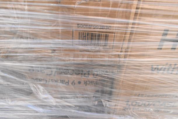 26 BRAND NEW! Boxes Including 347SPBD10WHG Visions 10" Square White Plastic Plate with Gold Bands - 120/Case, 303BWCOPB7 Acopa 7 oz. Bright White Oval Porcelain Coupe Bowl - 36/Case, 127P2B Choice Black Plastic Souffle Cup / Portion Cup - 2 oz. - 2500/Case, 128HD24COMBO Choice Heavy Duty 24 oz. Microwavable Translucent Plastic Deli Container and Lid Combo Pack - 240/Case, 2 Box 347RPBD10WHS Visions 10" White Plastic Plate with Silver Bands - 120/Case, 394325L Noble NexGen Powder-Free Disposable Blue Hybrid 3 Mil Thick Gloves - Large - 1000/Case, 127SB24COMBO Choice 24 oz. Clear Plastic Salad Bowl with Lid - 150/Case, 795PLAKFT1 EcoChoice Kraft PLA Lined Compostable #1 Take-Out Container 4 3/8" x 3 1/2" x 2 1/2" - 450/Case, 50020W Choice 20 oz. White Poly Paper Hot Cup - 600/Case, 50010CAFE Choice 10 oz. Cafe Print Poly Paper Hot Cup - 1000/Case, 500MF993B3C Choice 9" x 9" 3-Compartment Microwaveable Black Mineral-Filled Plastic Hinged Take-Out Container - 150/Case. 26 Times Your Bid! - Image 17 of 17
