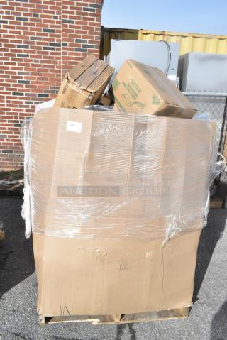 40 BRAND NEW! Boxes Including 4 Box 433NHT101H Choice 1/6 Standard Size White "Thank You" Medium-Duty Plastic T-Shirt Bag - 1000/Case, GET Urban Renewal 3 Gallon Stainless Steel / Triton Beverage Dispenser with Ice Chamber BEV-3GAL-SS, Everyday LED Flashlight, Dart 12JL Lids. 40 Times Your Bid!