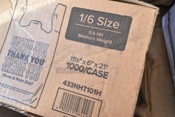 40 BRAND NEW! Boxes Including 4 Box 433NHT101H Choice 1/6 Standard Size White "Thank You" Medium-Duty Plastic T-Shirt Bag - 1000/Case, GET Urban Renewal 3 Gallon Stainless Steel / Triton Beverage Dispenser with Ice Chamber BEV-3GAL-SS, Everyday LED Flashlight, Dart 12JL Lids. 40 Times Your Bid! - Image 10 of 15