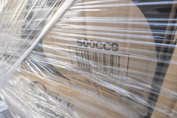 26 BRAND NEW! Boxes Including 500CC9 Choice 9 oz. Clear PET Customizable Plastic Squat Cold Cup - 1000/Case, 50010DWALLW Choice 10 oz. White Smooth Double Wall Paper Hot Cup - 500/Case, SMS400M Cordova White C-Max Standard Weight Poly 3-Layer Propylene Coveralls With Elastic Wrists, Hood, and Boots - Medium - 25/Case, 500TW12 Choice 12 oz. Translucent Thin Wall Plastic Cold Cup - 1000/Case, 50020W Choice 20 oz. White Poly Paper Hot Cup - 600/Case, 130BKFKSNH Choice Black Heavy Weight Wrapped Polystyrene Plastic Cutlery Pack with Napkin - 500/Case. 26 Times Your Bid! - Image 12 of 14