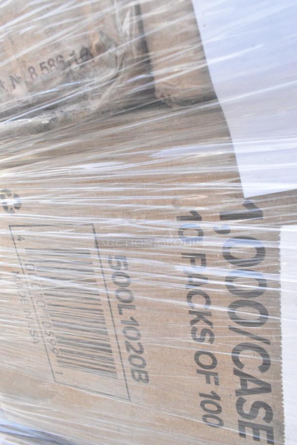 35 BRAND NEW! Boxes Including 5001RT800N Lavex 8" Natural Kraft Hardwound Paper Towel, 800 Feet / Roll - 6/Case, 500L1020B Choice Black Hot Paper Cup Travel Lid for 10-24 oz. Standard Cups and 8 oz. Squat Cups - 1000/Case, 128HD8COMBO Choice Heavy Duty 8 oz. Microwavable Translucent Plastic Deli Container and Lid Combo Pack - 240/Case, 485UPJ7BK EcoChoice 7 3/4" Black Jumbo Unwrapped Paper Straw - 4800/Case, 612605070HD Choice Full Size Heavy-Duty Foil Steam Table Pan Deep 3 3/8" Depth - 50/Case, 795PTOKFT4 Choice Kraft Microwavable Folded Paper #4 Take-Out Container 7 3/4" x 5 1/2" x 3 1/2" - 160/Case, 795KFT32RNPE Choice 32 oz. Round Kraft PE-Lined Microwavable Take-Out Container 5 15/16" x 3" - 300/Case, 966UPWIDEB OneUp by Choice White 2-Ply Wide Interfold 6 1/2" x 8 1/2" Dispenser Napkin - 6000/Case, 433NHT309 Choice 1/6 Standard Size Clear Unprinted Standard-Duty Plastic T-Shirt Bag - 1000/Case, 2 Box 130TRAY16 Visions Black PET Plastic 16" Thermoform Catering / Deli Tray - 25/Case, 347RP10WHSS Visions Wave 10" White Plastic Plate - 144/Case. 35 Times Your Bid! - Image 6 of 19