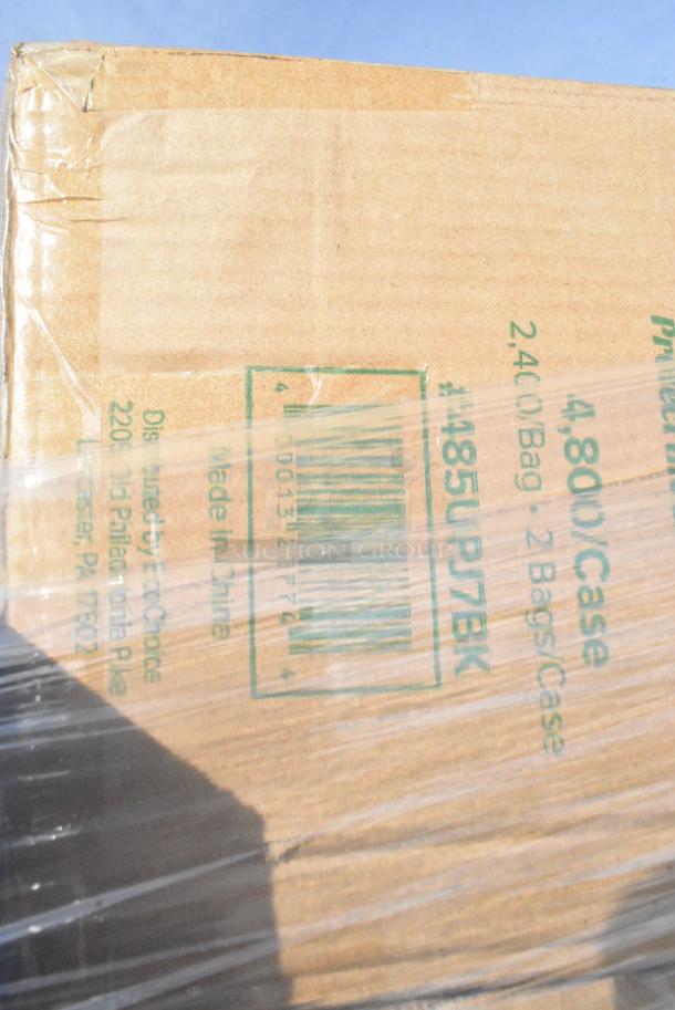 35 BRAND NEW! Boxes Including 5001RT800N Lavex 8" Natural Kraft Hardwound Paper Towel, 800 Feet / Roll - 6/Case, 500L1020B Choice Black Hot Paper Cup Travel Lid for 10-24 oz. Standard Cups and 8 oz. Squat Cups - 1000/Case, 128HD8COMBO Choice Heavy Duty 8 oz. Microwavable Translucent Plastic Deli Container and Lid Combo Pack - 240/Case, 485UPJ7BK EcoChoice 7 3/4" Black Jumbo Unwrapped Paper Straw - 4800/Case, 612605070HD Choice Full Size Heavy-Duty Foil Steam Table Pan Deep 3 3/8" Depth - 50/Case, 795PTOKFT4 Choice Kraft Microwavable Folded Paper #4 Take-Out Container 7 3/4" x 5 1/2" x 3 1/2" - 160/Case, 795KFT32RNPE Choice 32 oz. Round Kraft PE-Lined Microwavable Take-Out Container 5 15/16" x 3" - 300/Case, 966UPWIDEB OneUp by Choice White 2-Ply Wide Interfold 6 1/2" x 8 1/2" Dispenser Napkin - 6000/Case, 433NHT309 Choice 1/6 Standard Size Clear Unprinted Standard-Duty Plastic T-Shirt Bag - 1000/Case, 2 Box 130TRAY16 Visions Black PET Plastic 16" Thermoform Catering / Deli Tray - 25/Case, 347RP10WHSS Visions Wave 10" White Plastic Plate - 144/Case. 35 Times Your Bid! - Image 8 of 19