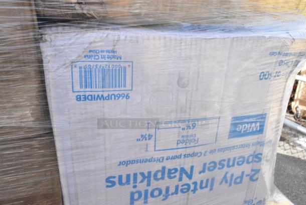 35 BRAND NEW! Boxes Including 5001RT800N Lavex 8" Natural Kraft Hardwound Paper Towel, 800 Feet / Roll - 6/Case, 500L1020B Choice Black Hot Paper Cup Travel Lid for 10-24 oz. Standard Cups and 8 oz. Squat Cups - 1000/Case, 128HD8COMBO Choice Heavy Duty 8 oz. Microwavable Translucent Plastic Deli Container and Lid Combo Pack - 240/Case, 485UPJ7BK EcoChoice 7 3/4" Black Jumbo Unwrapped Paper Straw - 4800/Case, 612605070HD Choice Full Size Heavy-Duty Foil Steam Table Pan Deep 3 3/8" Depth - 50/Case, 795PTOKFT4 Choice Kraft Microwavable Folded Paper #4 Take-Out Container 7 3/4" x 5 1/2" x 3 1/2" - 160/Case, 795KFT32RNPE Choice 32 oz. Round Kraft PE-Lined Microwavable Take-Out Container 5 15/16" x 3" - 300/Case, 966UPWIDEB OneUp by Choice White 2-Ply Wide Interfold 6 1/2" x 8 1/2" Dispenser Napkin - 6000/Case, 433NHT309 Choice 1/6 Standard Size Clear Unprinted Standard-Duty Plastic T-Shirt Bag - 1000/Case, 2 Box 130TRAY16 Visions Black PET Plastic 16" Thermoform Catering / Deli Tray - 25/Case, 347RP10WHSS Visions Wave 10" White Plastic Plate - 144/Case. 35 Times Your Bid! - Image 14 of 19