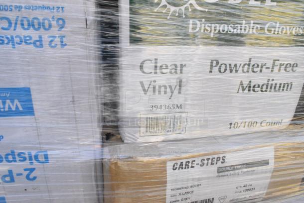 35 BRAND NEW! Boxes Including 5001RT800N Lavex 8" Natural Kraft Hardwound Paper Towel, 800 Feet / Roll - 6/Case, 500L1020B Choice Black Hot Paper Cup Travel Lid for 10-24 oz. Standard Cups and 8 oz. Squat Cups - 1000/Case, 128HD8COMBO Choice Heavy Duty 8 oz. Microwavable Translucent Plastic Deli Container and Lid Combo Pack - 240/Case, 485UPJ7BK EcoChoice 7 3/4" Black Jumbo Unwrapped Paper Straw - 4800/Case, 612605070HD Choice Full Size Heavy-Duty Foil Steam Table Pan Deep 3 3/8" Depth - 50/Case, 795PTOKFT4 Choice Kraft Microwavable Folded Paper #4 Take-Out Container 7 3/4" x 5 1/2" x 3 1/2" - 160/Case, 795KFT32RNPE Choice 32 oz. Round Kraft PE-Lined Microwavable Take-Out Container 5 15/16" x 3" - 300/Case, 966UPWIDEB OneUp by Choice White 2-Ply Wide Interfold 6 1/2" x 8 1/2" Dispenser Napkin - 6000/Case, 433NHT309 Choice 1/6 Standard Size Clear Unprinted Standard-Duty Plastic T-Shirt Bag - 1000/Case, 2 Box 130TRAY16 Visions Black PET Plastic 16" Thermoform Catering / Deli Tray - 25/Case, 347RP10WHSS Visions Wave 10" White Plastic Plate - 144/Case. 35 Times Your Bid! - Image 16 of 19