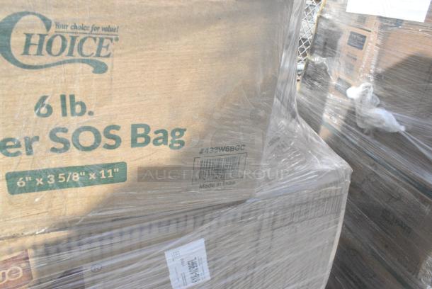 28 BRAND NEW! Boxes Including 245CCGR12BL Baker's Lane 12" White Corrugated Grease-Resistant Cake Circle - 100/Case, 5008W Choice 8 oz. Tall White Poly Paper Hot Cup - 1000/Case, 500TO883 Choice 8" x 8" x 3" Microwaveable 1-Compartment Black / Clear Plastic Hinged Container - 100/Case, 433W6BGC Choice 6 lb. White Paper Bag - 500/Case, 612FS1116 Choice Full Size Foil Steam Table Pan Shallow 1 11/16" Depth - 50/Case, 128HD12COMBO Choice Heavy Duty 12 oz. Microwavable Translucent Plastic Deli Container and Lid Combo Pack - 240/Case, Dart 90HTPF1R White Foam Square Take Out Container with Hinged Lid 9" x 9" x 3" - 200/Case. 28 Times Your Bid! - Image 8 of 13