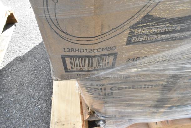 28 BRAND NEW! Boxes Including 130WHFORKH Choice White Heavy Weight Polystyrene Plastic Fork - 1000/Case, 760SOUP8WPA Choice 8 oz. White Double Poly-Coated Paper Food Cup with Vented Paper Lid - 250/Case, 50010DWALLW Choice 10 oz. White Smooth Double Wall Paper Hot Cup - 500/Case, 612605070HD Choice Full Size Heavy-Duty Foil Steam Table Pan Deep 3 3/8" Depth - 50/Case, 128HD12COMBO Choice Heavy Duty 12 oz. Microwavable Translucent Plastic Deli Container and Lid Combo Pack - 240/Case, 128HD8COMBO Choice Heavy Duty 8 oz. Microwavable Translucent Plastic Deli Container and Lid Combo Pack - 240/Case, 500CC9 Choice 9 oz. Clear PET Customizable Plastic Squat Cold Cup - 1000/Case, 500TW16S Choice 16 oz. Translucent Thin Wall Squat Plastic Cold Cup - 1000/Case. 28 Times Your Bid! - Image 14 of 14