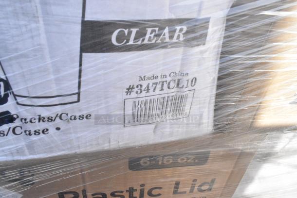 30 BRAND NEW! Boxes Including 433BR12BGC Choice 12 lb. Natural Kraft Paper Bag - 500/Case, 130WHFORKH Choice White Heavy Weight Polystyrene Plastic Fork - 1000/Case, 966TALLFLDN Choice Kraft Natural Tall-Fold 6" x 13" Dispenser Napkin - 8000/Case, 129MCR24B Choice 24 oz. Black Round Microwavable Heavy Weight Container with Lid 7 1/4" - 150/Case, CH12DEF Dart ClearPac SafeSeal 12 oz. Tamper-Resistant, Tamper-Evident Hinged Container with Flat Lid - 200/Case, 127P400C Choice 4 oz. Clear Plastic Souffle Cup / Portion Cup - 2500/Case, 500TW35 Choice 3.5 oz. Translucent Thin Wall Plastic Cold Cup - 2500/Case, 500TO963 Choice 9" x 6" x 3" Microwaveable 1-Compartment Black / Clear Plastic Hinged Container - 100/Case, 347TCL10 Choice 10 oz. Clear PET Plastic Cold Cup - 1000/Case, 760SOUP16PBL Choice 6 - 16 oz. Clear Plastic Soup / Food Cup Lid - 1000/Case, 128HD16COMBO Choice Heavy Duty 16 oz. Microwavable Translucent Plastic Deli Container and Lid Combo Pack - 240/Case, 127RDTFLBULK Choice Microwavable Translucent Customizable Recessed Fit Deli Lid - 500/Case. 30 Times Your Bid! - Image 15 of 19