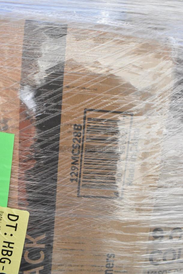 24 BRAND NEW! Boxes Including 394385XL Noble Products White Powder-Free Disposable Latex Gloves for Foodservice - Extra Large - 1000/Case, Dart 205HT1 White Foam Take Out Container with Perforated Hinged Lid 9" x 6" x 3" - 200/Case, 394345XL Noble NexGen Powder-Free Disposable Black Hybrid 3 Mil Thick Gloves - Extra Large - 1000/Case, 129MCS38B Choice 38 oz. Black Rectangular Microwavable Heavy Weight Container with Lid 8 3/4" x 6 1/4" x 2" - 150/Case, 760WY9LT Lavex 9 oz. Translucent, Individually Wrapped Cups - 1000/Case, 347BP10C3WH Choice 10 1/4" 3-Compartment White Plastic Plate - 500/Case, 500CC9 Choice 9 oz. Clear PET Customizable Plastic Squat Cold Cup - 1000/Case, 129MCS28B Black Microwavable Heavy Containeer with lid. 24 Times Your Bid! - Image 12 of 12