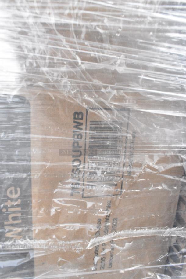30 BRAND NEW! Boxes Including 130WWHSSPOONHW Choice White Heavy Weight Wrapped Polystyrene Plastic Soup Spoon - 1000/Case, 612605070 Choice Full Size Foil Steam Table Pan Deep 3 3/8" Depth - Full Size Deep - 50/Case, 760SOUP8WB Choice 8 oz. White Double Poly-Coated Paper Food Cup - 1000/Case, 347TCL10 Choice 10 oz. Clear Disposable Plastic Tumbler - 500/Case, 394345M Noble NexGen Powder-Free Disposable Black Hybrid 3 Mil Thick Gloves - Medium - 1000/Case, 795PTOWHT4 Choice White Microwavable Folded Paper #4 Take-Out Container 7 3/4" x 5 1/2" x 3 1/2" - 160/Case, 966TALLFLDB Choice White Tall-Fold 6" x 13" Dispenser Napkin - 8000/Case. 30 Times Your Bid! - Image 7 of 11