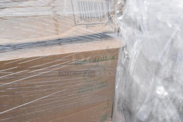 28 BRAND NEW! Boxes Including 500TO10103 Choice 10" x 10" x 3" Microwaveable 1-Compartment Black / Clear Plastic Hinged Container - 100/Case, 795PTOKFT3 Choice Kraft Microwavable Folded Paper #3 Take-Out Container 7 3/4" x 5 1/2" x 2 1/2" - 200/Case, 460164, 500TO10103 Choice 10" x 10" x 3" Microwaveable 3-Compartment Black / Clear Plastic Hinged Container - 100/Case, 395TO961 EcoChoice 9" x 6" x 3" No PFAS Added Natural Bagasse Blend Take-Out Container - 200/Case, 127PL2 Choice PET Plastic Lid for 1.5 to 2.5 oz. Souffle Cup / Portion Cup - 2500/Case. 28 Times Your Bid! - Image 7 of 11