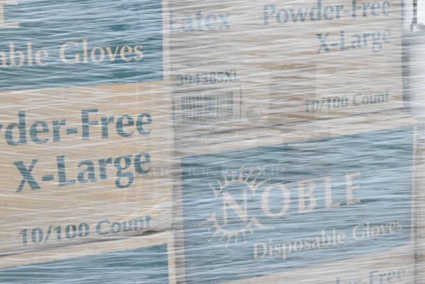 30 BRAND NEW! Boxes Including 130WBKSPOONH Choice Black Heavy Weight Wrapped Polystyrene Plastic Teaspoon - 1000/Case, 6 Box 394385XL Noble Products White Powder-Free Disposable Latex Gloves for Foodservice - Extra Large - 1000/Case, 50010DWALLW Choice 10 oz. White Smooth Double Wall Paper Hot Cup - 500/Case, 966TALLFLDN Choice Kraft Natural Tall-Fold 6" x 13" Dispenser Napkin - 8000/Case, 500CC12 Choice Clear PET Customizable Plastic Cold Cup - 12 oz. - 1000/Case, 5001RT800N Lavex 8" Natural Kraft Hardwound Paper Towel, 800 Feet / Roll - 6/Case. 30 Times Your Bid! - Image 7 of 11