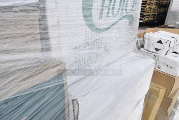 30 BRAND NEW! Boxes Including 130WBKSPOONH Choice Black Heavy Weight Wrapped Polystyrene Plastic Teaspoon - 1000/Case, 6 Box 394385XL Noble Products White Powder-Free Disposable Latex Gloves for Foodservice - Extra Large - 1000/Case, 50010DWALLW Choice 10 oz. White Smooth Double Wall Paper Hot Cup - 500/Case, 966TALLFLDN Choice Kraft Natural Tall-Fold 6" x 13" Dispenser Napkin - 8000/Case, 500CC12 Choice Clear PET Customizable Plastic Cold Cup - 12 oz. - 1000/Case, 5001RT800N Lavex 8" Natural Kraft Hardwound Paper Towel, 800 Feet / Roll - 6/Case. 30 Times Your Bid! - Image 9 of 11