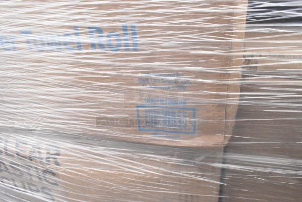 30 BRAND NEW! Boxes Including 130WBKSPOONH Choice Black Heavy Weight Wrapped Polystyrene Plastic Teaspoon - 1000/Case, 6 Box 394385XL Noble Products White Powder-Free Disposable Latex Gloves for Foodservice - Extra Large - 1000/Case, 50010DWALLW Choice 10 oz. White Smooth Double Wall Paper Hot Cup - 500/Case, 966TALLFLDN Choice Kraft Natural Tall-Fold 6" x 13" Dispenser Napkin - 8000/Case, 500CC12 Choice Clear PET Customizable Plastic Cold Cup - 12 oz. - 1000/Case, 5001RT800N Lavex 8" Natural Kraft Hardwound Paper Towel, 800 Feet / Roll - 6/Case. 30 Times Your Bid! - Image 11 of 11