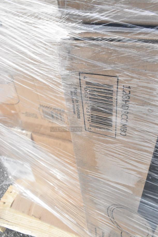 24 BRAND NEW! Boxes Including 2 Box 760SOUP6KB Choice 6 oz. Kraft Poly-Coated Paper Food Cup - 1000/Case, 2 Box 50010DWALLW Choice 10 oz. White Smooth Double Wall Paper Hot Cup - 500/Case, 128HD8COMBO Choice Heavy Duty 8 oz. Microwavable Translucent Plastic Deli Container and Lid Combo Pack - 240/Case, 795PTOBK2 Choice Black Microwavable Folded Paper #2 Take-Out Container 7 3/4" x 5 1/2" x 1 7/8" - 200/Case, 394345L Noble NexGen Powder-Free Disposable Black Hybrid 3 Mil Thick Gloves - Large - 1000/Case. 24 Times Your Bid! - Image 9 of 15