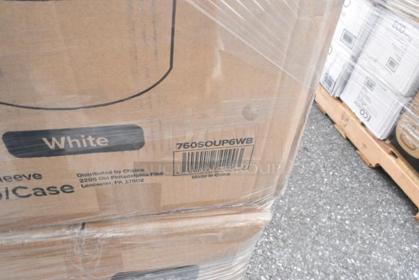 24 BRAND NEW! Boxes Including 2 Box 760SOUP6KB Choice 6 oz. Kraft Poly-Coated Paper Food Cup - 1000/Case, 2 Box 50010DWALLW Choice 10 oz. White Smooth Double Wall Paper Hot Cup - 500/Case, 128HD8COMBO Choice Heavy Duty 8 oz. Microwavable Translucent Plastic Deli Container and Lid Combo Pack - 240/Case, 795PTOBK2 Choice Black Microwavable Folded Paper #2 Take-Out Container 7 3/4" x 5 1/2" x 1 7/8" - 200/Case, 394345L Noble NexGen Powder-Free Disposable Black Hybrid 3 Mil Thick Gloves - Large - 1000/Case. 24 Times Your Bid! - Image 15 of 15