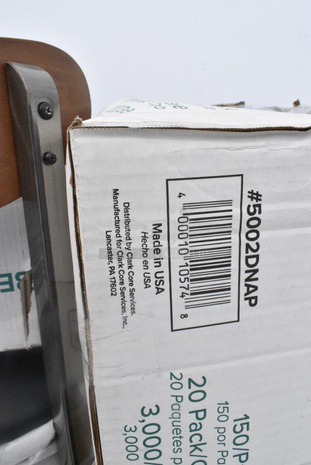 20 BRAND NEW! Boxes Including Dart C90PST1 ClearSeal Hinged Lid Plastic Container 8 1/4" x 8 1/4" x 3" - 250/Case, 5002DNAP Choice 15" x 17" Ecru / Ivory Customizable 2-Ply Paper Dinner Napkin - 1000/Case, 5002BNAPWH Choice 2-Ply White Beverage / Cocktail Napkin - 3000/Case, 500TSCOVER Lavex Half Fold Paper Toilet Seat Cover - 5000/Case, 5001RT80010B Lavex 10" White Hardwound Paper Towel, 800 Feet / Roll - 6/Case, 500CC24 24 oz. Plastic Cold Cup - Designed for Use Without Lids - 600/Case. 20 Times Your Bid! - Image 6 of 12