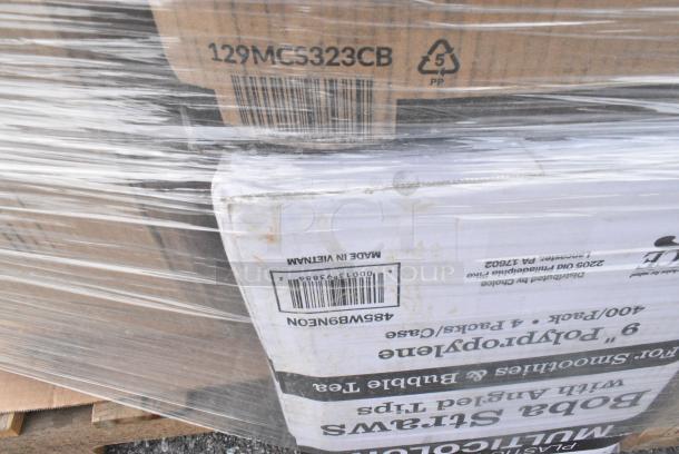 30 BRAND NEW! Boxes Including 500TW7 Choice Thin Wall Plastic Cold Cup, 760SOUP16WPA Choice 16 oz. White Double Poly-Coated Paper Food Cup with Vented Paper Lid - 250/Case, 347RP9CL Visions 9" Clear Plastic Plate - 240/Case, 129MCS38B Choice 38 oz. Black Rectangular Microwavable Heavy Weight Container with Lid 8 3/4" x 6 1/4" x 2" - 150/Case, 395RP09 EcoChoice No PFAS Added Bamboo / Bagasse Blend 9" Plate - 500/Case, 795PTOKFT1 Choice Kraft Microwavable Folded Paper #1 Take-Out Container 4 3/8" x 3 1/2" x 2 1/2" - 450/Case, 129MCS323CB Choice 36 oz. Black 9 3/4" x 7 1/4" x 2" 3-Compartment Rectangular Microwavable Heavy Weight Container with Lid - 150/Case, 485WB9NEON 9" BOBA STRAWS 400/PK 4/CS, 129MCS323CB Choice 36 oz. Black 9 3/4" x 7 1/4" x 2" 3-Compartment Rectangular Microwavable Heavy Weight Container with Lid - 150/Case, 500TO10103 Choice 10" x 10" x 3" Microwaveable 1-Compartment Black / Clear Plastic Hinged Container - 100/Case, 795PTOBK2 Choice Black Microwavable Folded Paper #2 Take-Out Container 7 3/4" x 5 1/2" x 1 7/8" - 200/Case, 500TW5 Choice 5 oz. Translucent Thin Wall Plastic Cold Cup - 2500/Case, 5002BNAPGY Choice Silver / Gray 2-Ply Beverage / Cocktail Napkin - 1000/Case. 30 Times Your Bid! - Image 11 of 16