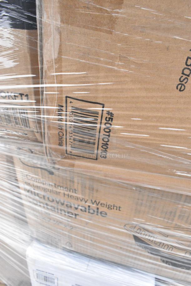 30 BRAND NEW! Boxes Including 500TW7 Choice Thin Wall Plastic Cold Cup, 760SOUP16WPA Choice 16 oz. White Double Poly-Coated Paper Food Cup with Vented Paper Lid - 250/Case, 347RP9CL Visions 9" Clear Plastic Plate - 240/Case, 129MCS38B Choice 38 oz. Black Rectangular Microwavable Heavy Weight Container with Lid 8 3/4" x 6 1/4" x 2" - 150/Case, 395RP09 EcoChoice No PFAS Added Bamboo / Bagasse Blend 9" Plate - 500/Case, 795PTOKFT1 Choice Kraft Microwavable Folded Paper #1 Take-Out Container 4 3/8" x 3 1/2" x 2 1/2" - 450/Case, 129MCS323CB Choice 36 oz. Black 9 3/4" x 7 1/4" x 2" 3-Compartment Rectangular Microwavable Heavy Weight Container with Lid - 150/Case, 485WB9NEON 9" BOBA STRAWS 400/PK 4/CS, 129MCS323CB Choice 36 oz. Black 9 3/4" x 7 1/4" x 2" 3-Compartment Rectangular Microwavable Heavy Weight Container with Lid - 150/Case, 500TO10103 Choice 10" x 10" x 3" Microwaveable 1-Compartment Black / Clear Plastic Hinged Container - 100/Case, 795PTOBK2 Choice Black Microwavable Folded Paper #2 Take-Out Container 7 3/4" x 5 1/2" x 1 7/8" - 200/Case, 500TW5 Choice 5 oz. Translucent Thin Wall Plastic Cold Cup - 2500/Case, 5002BNAPGY Choice Silver / Gray 2-Ply Beverage / Cocktail Napkin - 1000/Case. 30 Times Your Bid! - Image 13 of 16