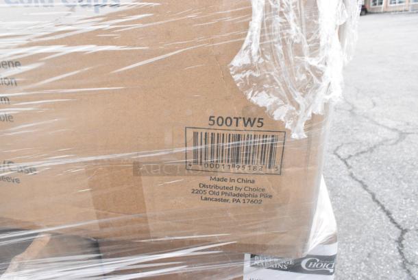 30 BRAND NEW! Boxes Including 500TW7 Choice Thin Wall Plastic Cold Cup, 760SOUP16WPA Choice 16 oz. White Double Poly-Coated Paper Food Cup with Vented Paper Lid - 250/Case, 347RP9CL Visions 9" Clear Plastic Plate - 240/Case, 129MCS38B Choice 38 oz. Black Rectangular Microwavable Heavy Weight Container with Lid 8 3/4" x 6 1/4" x 2" - 150/Case, 395RP09 EcoChoice No PFAS Added Bamboo / Bagasse Blend 9" Plate - 500/Case, 795PTOKFT1 Choice Kraft Microwavable Folded Paper #1 Take-Out Container 4 3/8" x 3 1/2" x 2 1/2" - 450/Case, 129MCS323CB Choice 36 oz. Black 9 3/4" x 7 1/4" x 2" 3-Compartment Rectangular Microwavable Heavy Weight Container with Lid - 150/Case, 485WB9NEON 9" BOBA STRAWS 400/PK 4/CS, 129MCS323CB Choice 36 oz. Black 9 3/4" x 7 1/4" x 2" 3-Compartment Rectangular Microwavable Heavy Weight Container with Lid - 150/Case, 500TO10103 Choice 10" x 10" x 3" Microwaveable 1-Compartment Black / Clear Plastic Hinged Container - 100/Case, 795PTOBK2 Choice Black Microwavable Folded Paper #2 Take-Out Container 7 3/4" x 5 1/2" x 1 7/8" - 200/Case, 500TW5 Choice 5 oz. Translucent Thin Wall Plastic Cold Cup - 2500/Case, 5002BNAPGY Choice Silver / Gray 2-Ply Beverage / Cocktail Napkin - 1000/Case. 30 Times Your Bid! - Image 15 of 16