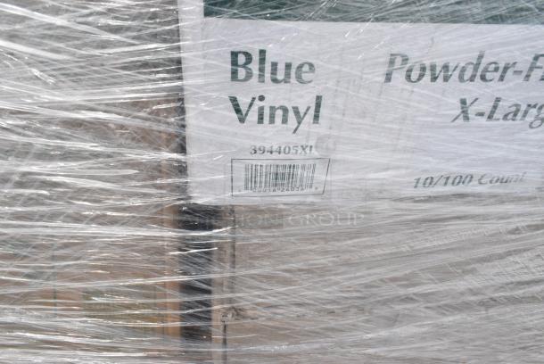 34 BRAND NEW! Boxes Including 394345M Noble NexGen Powder-Free Disposable Black Hybrid 3 Mil Thick Gloves - Medium - 1000/Case, 394405XL Noble Products Powder-Free Disposable Blue Vinyl Gloves for Foodservice - Extra Large - 1000/Case, 5008PLAWHT EcoChoice 8 oz. Tall Leaf Print Compostable Paper Hot Cup - 1000/Case, 127DM16BULK Choice 16 oz. Ultra Clear Recycled PET Plastic Round Deli Container - 500/Case, 130BKFKSNSPH Choice Black Heavy Weight Wrapped Polystyrene Plastic Cutlery Pack with Napkin and Salt and Pepper Packets - 500/Case, 128HD32COMBO Choice Heavy Duty Deli Container, 129MCR32B Choice 32 oz. Black Round Microwavable Heavy Weight Container with Lid 7 1/4" - 150/Case. 34 Times Your Bid! - Image 6 of 14