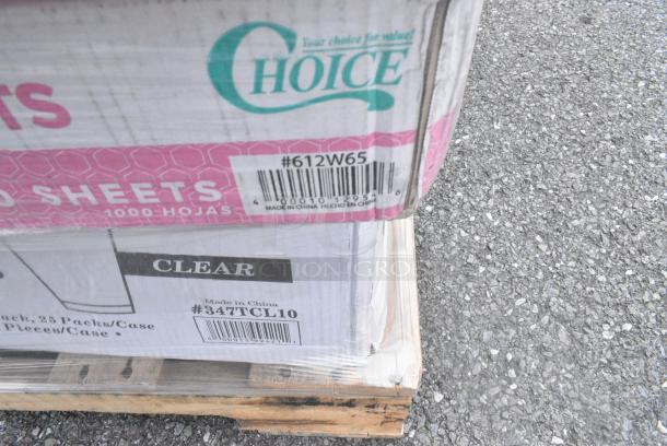 33 BRAND NEW! Boxes Including 4 Box 347TCL10 Choice 10 oz. Clear Disposable Plastic Tumbler - 500/Case, 6 Box 612W65 Choice 14"x16" Sandwich Wrap, 795PTOKFT3 Choice Kraft Microwavable Folded Paper #3 Take-Out Container 7 3/4" x 5 1/2" x 2 1/2" - 200/Case, 17CPDLC08, 128HD12COMBO Choice Heavy Duty 12 oz. Microwavable Translucent Plastic Deli Container and Lid Combo Pack - 240/Case, 5013858 Lavex Li'l Herc 55-60 Gallon 1.2 Mil 38" x 58" Low Density Medium-Duty Black Trash Bag / Can Liner - 100/Case, 127RDTFLBULK Choice Microwavable Translucent Customizable Recessed Fit Deli Lid - 500/Case. 33 Times Your Bid! - Image 10 of 15