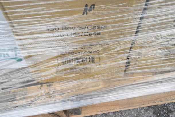 32 BRAND NEW! Boxes Including 128HD12COMBO Choice Heavy Duty 12 oz. Microwavable Translucent Plastic Deli Container and Lid Combo Pack - 240/Case, 433CARRIER4 Choice Pulp Fiber 4 Cup Carrier - 300/Case, 5008CAFE Choice 8 oz. Tall Cafe Print Poly Paper Hot Cup - 1000/Case, 5002BNAPWH Choice 2-Ply White Beverage / Cocktail Napkin - 3000/Case, 186CVB812 Choice 8" x 12" Chamber Vacuum Packaging Pouches / Bags 3 Mil - 1000/Case, 500CC32P Choice Clear PET Plastic Cold Cup, 127SB24COMBO Choice Clear PET Plastic Cold Cup - 32 oz. - 500/Case, 129MCR32B Choice 32 oz. Black Round Microwavable Heavy Weight Container with Lid 7 1/4" - 150/Case, 485UJ7BK Choice 7 3/4" Jumbo Black Unwrapped Straw - 5000/Case. 32 Times Your Bid! - Image 11 of 13