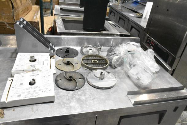 18 Various Food Processor Blades. Includes Slicing Blades w/ 2 Blade Stands. 18 Times Your Bid! - Image 4 of 6