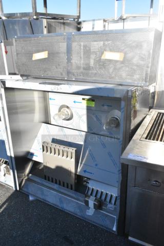 BRAND NEW SCRATCH AND DENT! 4' Accurex XXDW-T-48.00-S Stainless Steel Commercial Grease Hood w/ Return Air